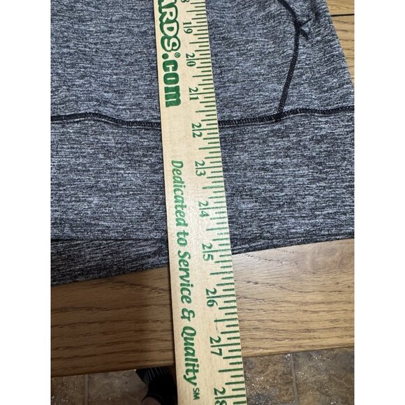 Athleta Jacket Women Medium Gray Black Heather Hoodie Full Zip Running Athletic - Picture 4 of 11
